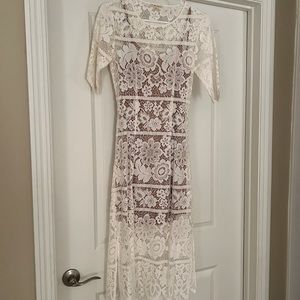 For love and Lemons white lace dress in orrfect condition size xs
